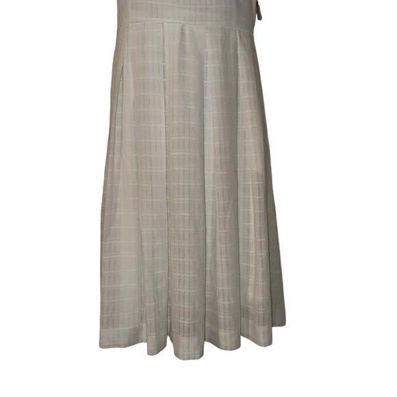 NWT Cremieux Cream Tank Pleated Dress Womens 10 Summer Wedding Party Work - Picture 5 of 10